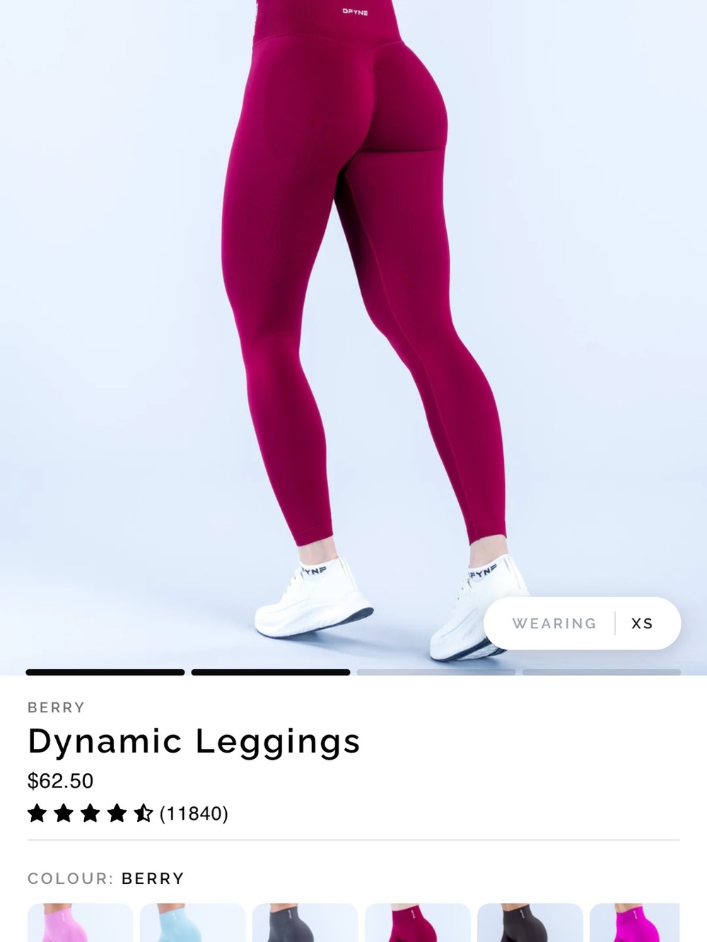 Dynamic Bra and Legging Set - Berry - Picture 4 of 5